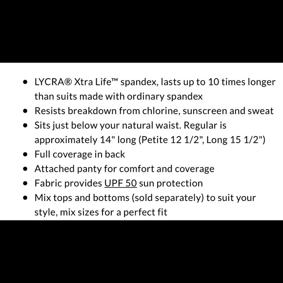 NWOT Lands End swim skirt - Picture 4 of 14